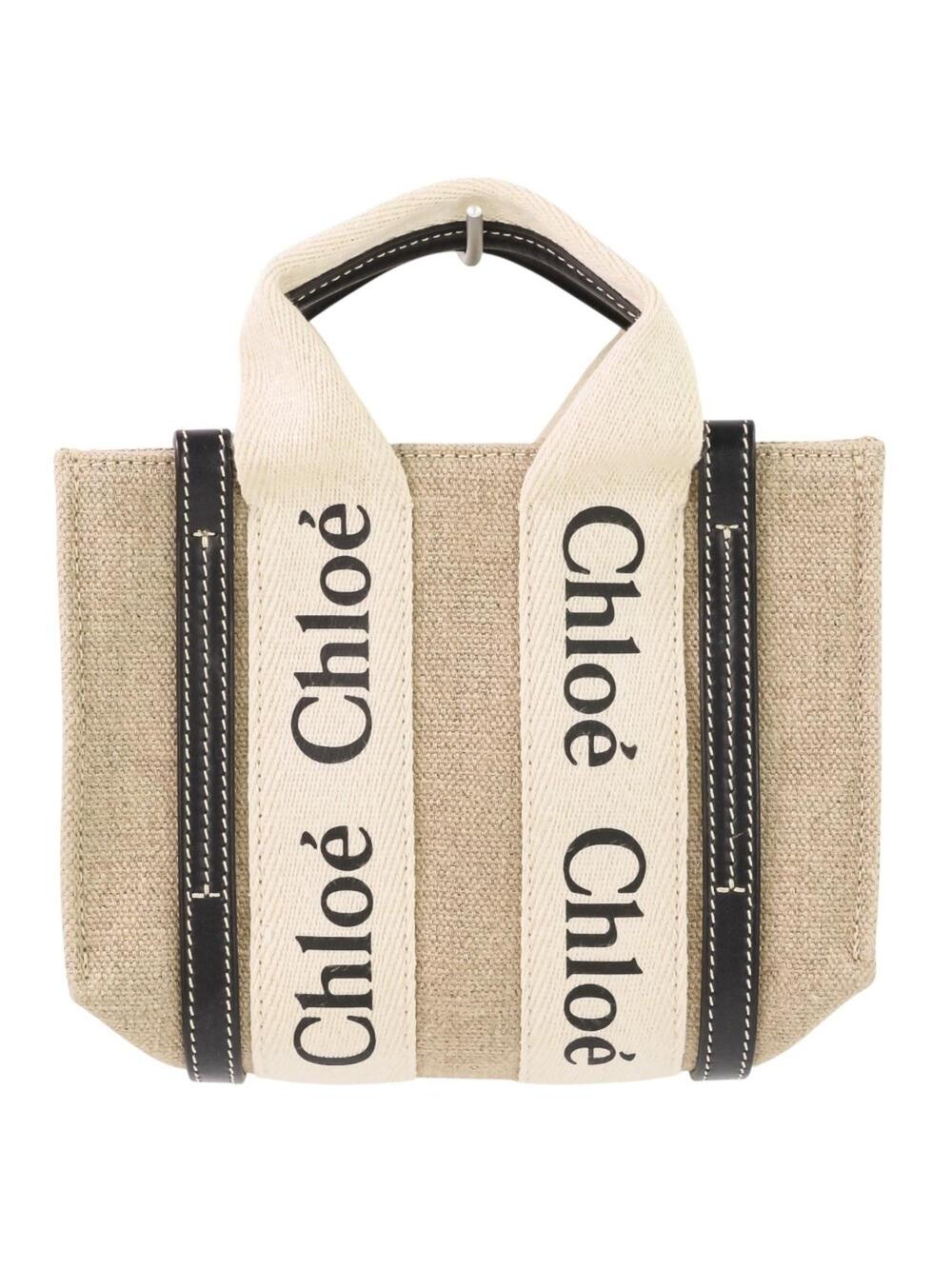 Chloe Woody Convertible Tote Canvas #357063C67B